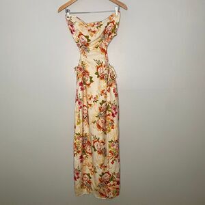 La Porte Side Cutout Floral Maxi Dress NWT